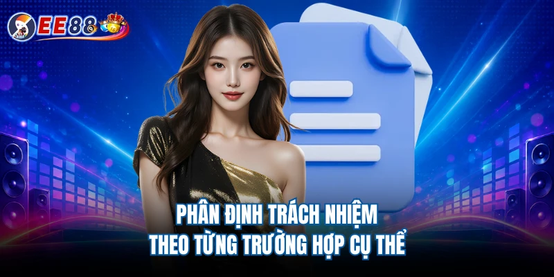 Phân định trách nhiệm theo từng trường hợp cụ thể